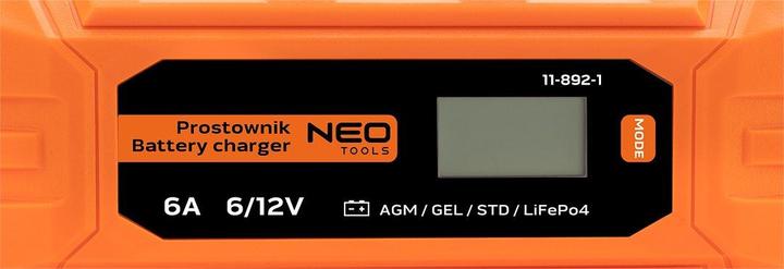 Image du produit Neo Chargeur automatique 6A/100W 3-150Ah pour batteries acide / AGM / GEL (12V, 6 A)