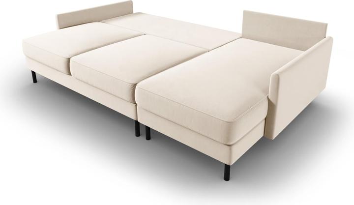 Actual product image Micadoni Velvet Right Corner Sofa With Bed Function And Box, "Scott", 5 Seats, 212x142x87Made in Europe (Corner sofa)
