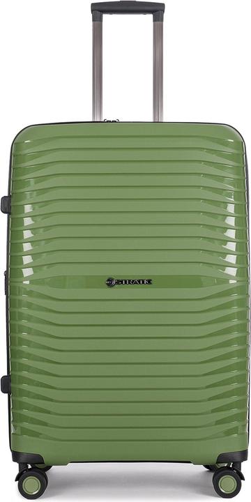 Stratic Bright+ 4 Rollen Trolley L 76 cm mit Dehnfalte (96 l, XL (ab 115l))