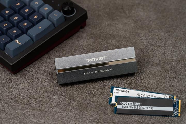 Produktbild Patriot TXD externí box USB 3.2 M.2 Gen2 NVMe SSD (M.2 2242, M.2 2230, M.2 2280, M.2 2260)