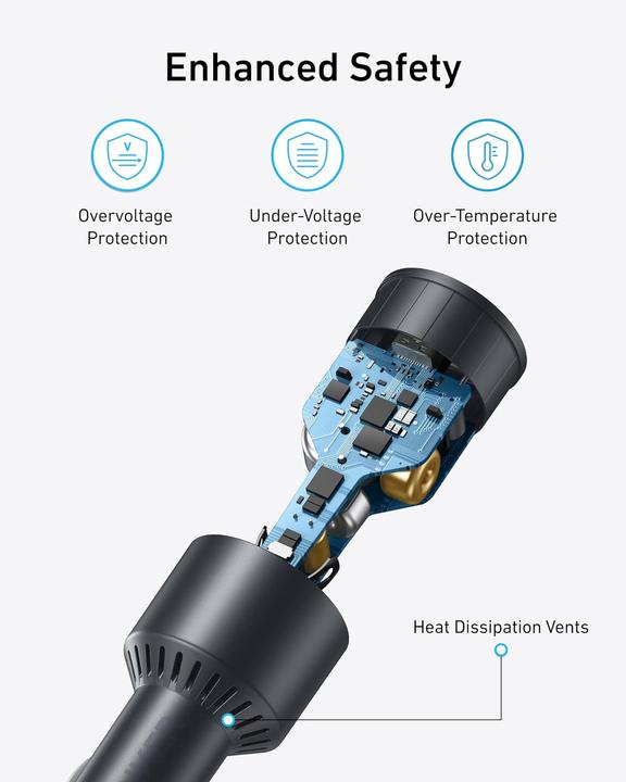 Productafbeelding Anker AUTOLADER (167,5W, 3 POORTEN) MET