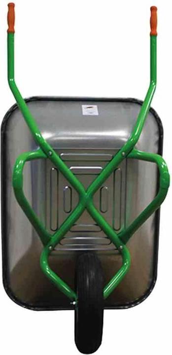 Produktbild Mefro Schubkarre Bully 140 gelb/ grün, Traglast: 250 kg