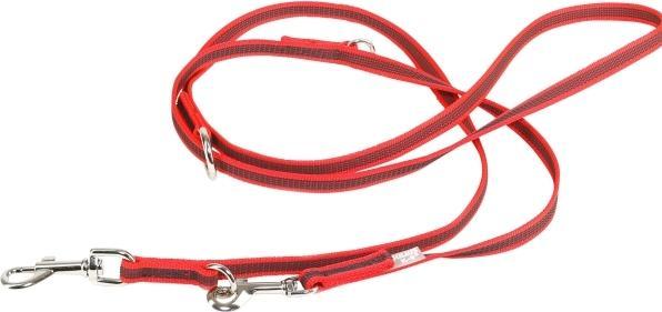 Produktbild Julius-K9 Gummierte Leine mit Schlaufe Rot - Grau (4, Hund, Allgemein)