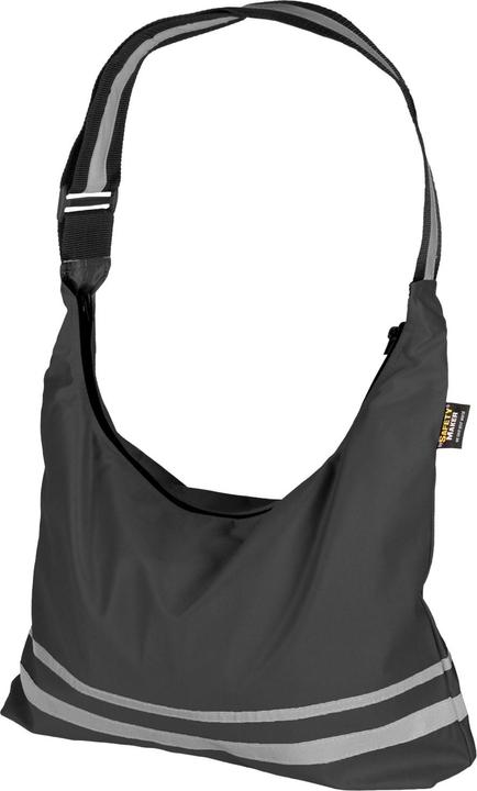 SafetyMaker Shopping Bag mit reflektierenden Streifen schwarz