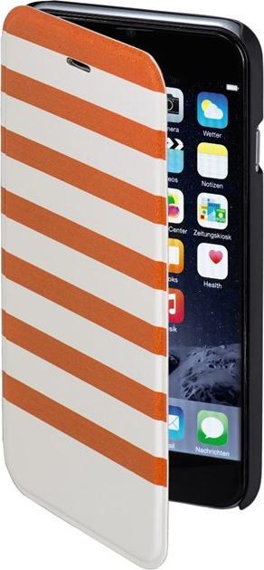 Produktbild Hama Stripes, Folio, Apple, iPhone 6/6s, 11.9 cm (4.7"), Orange, White (Apple iPhone 6)