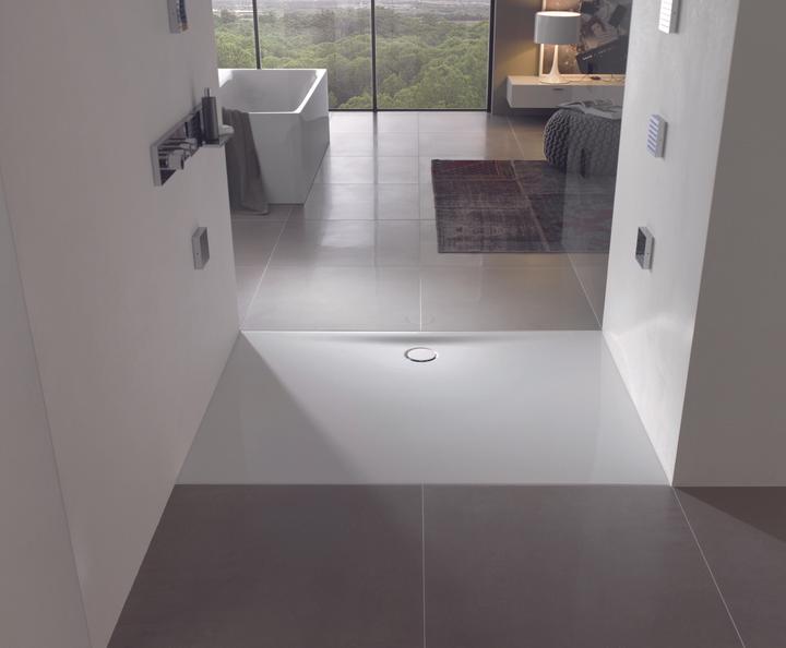 Actual product image Bette BetteFloor Side shower tray with glazePlus, 100x90cm