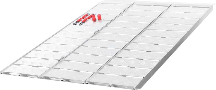 Produktbild Wiltec Auffahrrampe 3-fach klappbar 215cm 340kg Rampe Auffahrschiene Aluminium