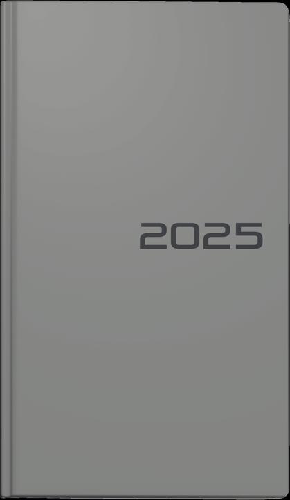 Image du produit Agenda semainier à vue 756 8,7x15,3cm 1 semaine/2 pages Balcron gris 2025 (Français, Anglais, Allemand, Italien)