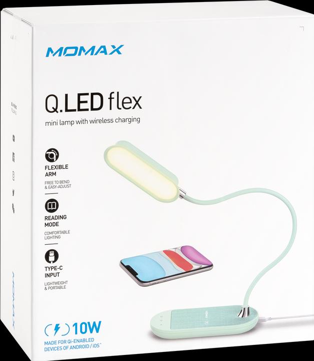 Produktbild Momax Q.LED FLEX Mini Desk Lamp with Wireless Charging