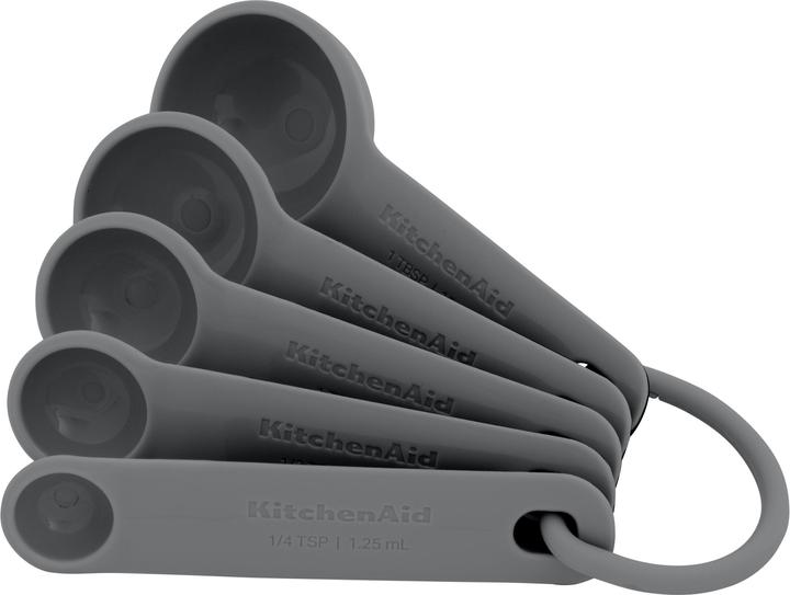 Actual product image KitchenAid Ka Set Of 5 Measuring Spoons Grey