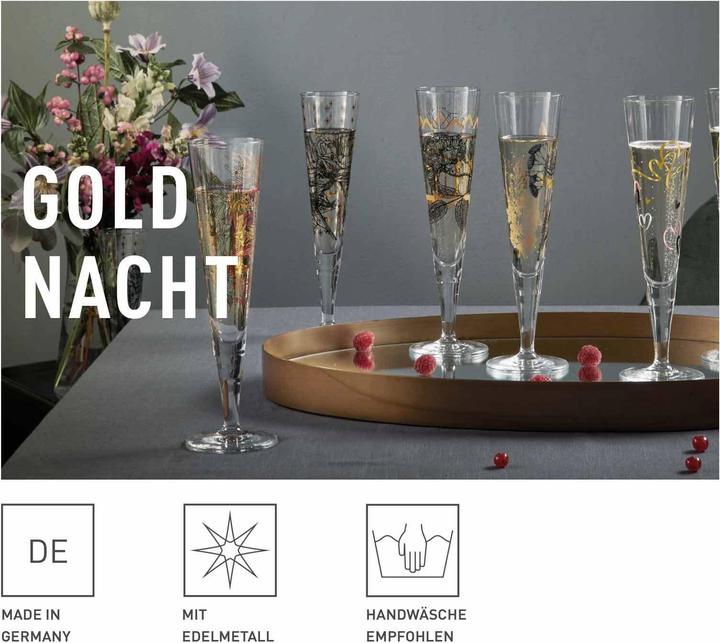 Produktbild Ritzenhoff Goldnacht (20.50 cl, 2 Gläser, Sektgläser)