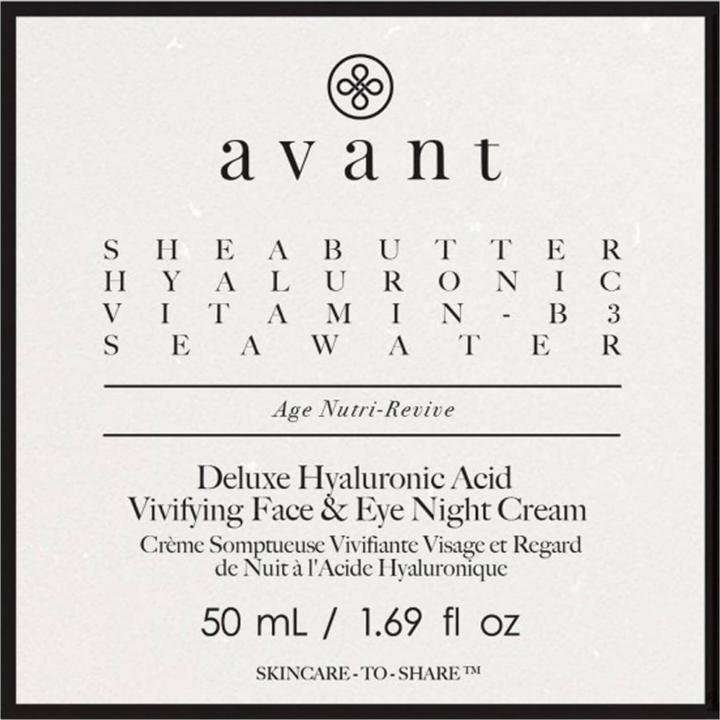 Immagine prodotto Avant Skincare - Trattamento notte idratante deluxe con acido ialuronico (50 ml)