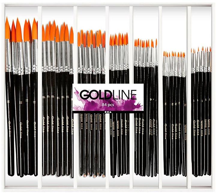 Actual product image Creativ Company Ronde Penselen - 7 maten, 84st. (7 mm)