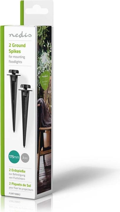 Produktbild Nedis Erdspiess | 2 Stück | Aluminium | Schwarz