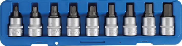 Bit-Einsatz-Satz Antrieb Innenvierkant 20 mm (3/4") Innensechskant, T-Profil (für Torx) 9-tlg.