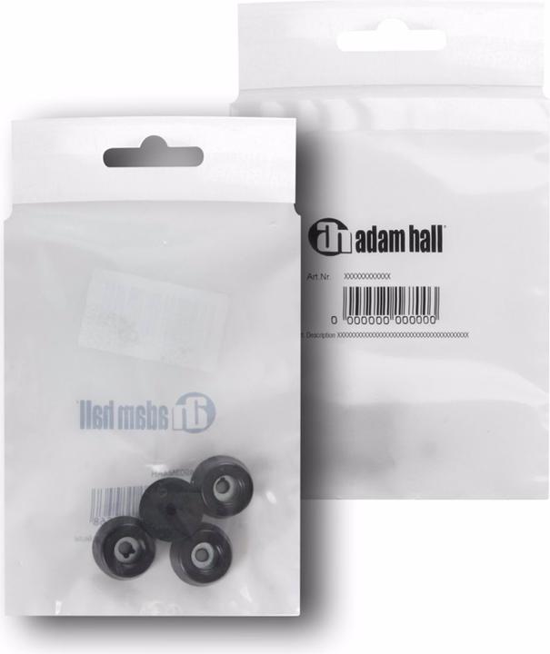 Actual product image Adam Hall 4903 M4 AH (Universal glider, 4 Piece)