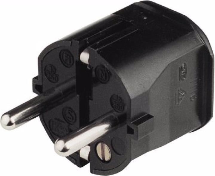 Produktbild Accessory Schutzkontakt Stecker Kunststoff sw