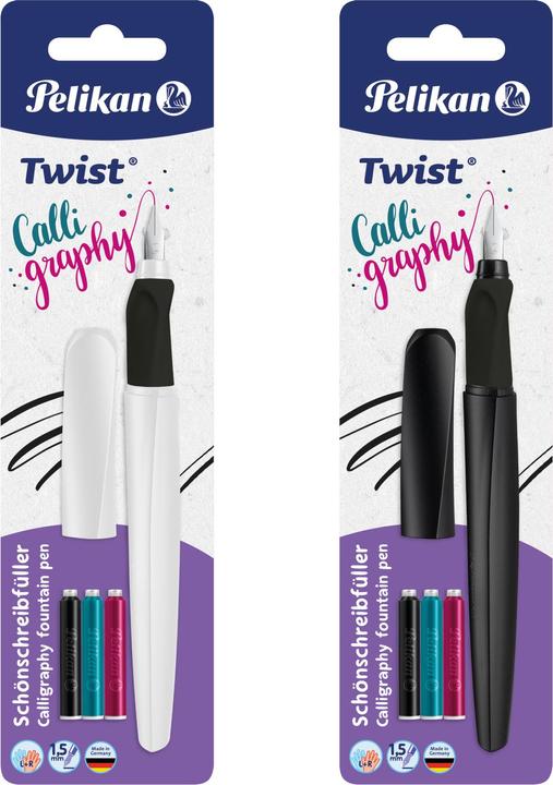 Image du produit Pelikan Stylo Twist Calligraphy Re-Gauche Plume (Couleurs assorties, 1 x)