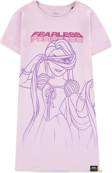 Difuzed Disney Fearless Princess (Kids) - Rapunzel Girls Short Sleeved T-shirt Dress - 122/128 (122)