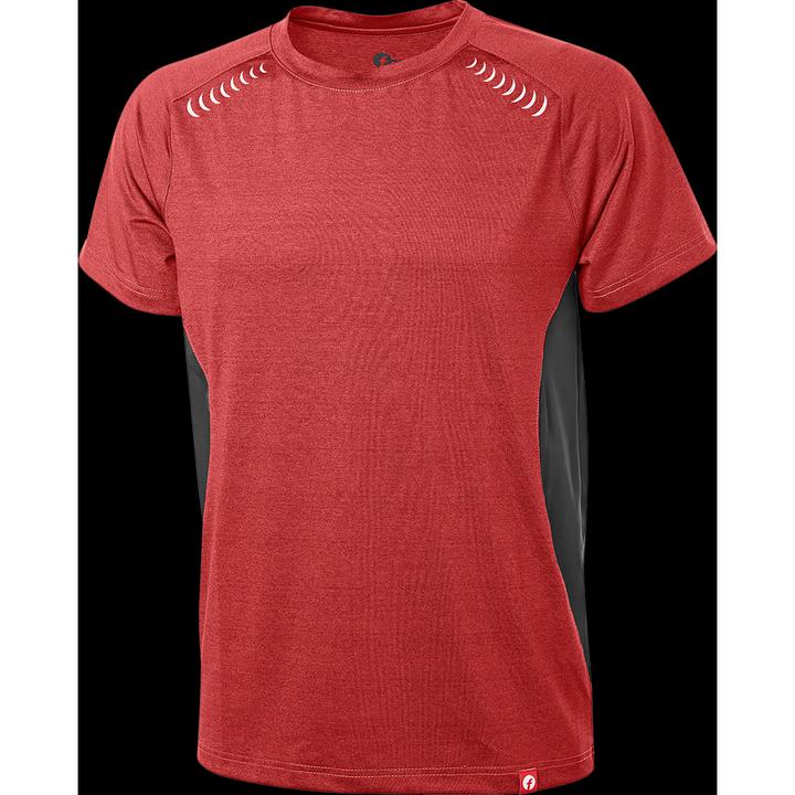 Magni T-Shirt Quick Dry bordeaux/schwarz meliert Gr. S Fortis Elements (S)