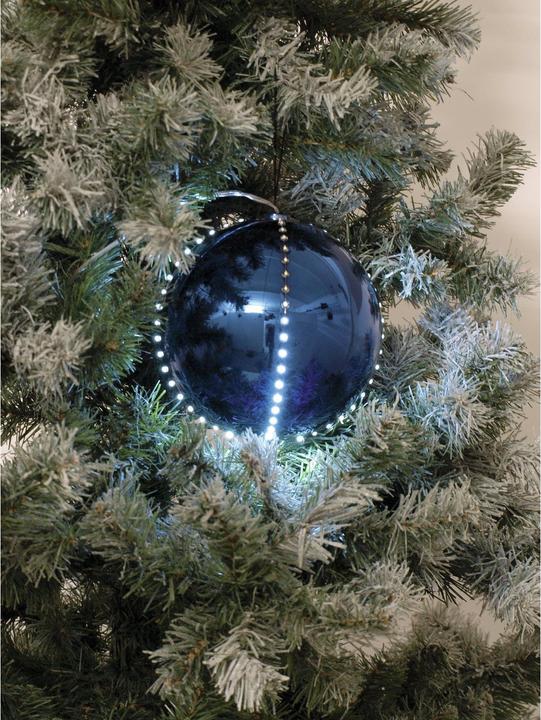 Image du produit Europalms LED Boule de neige 15cm, bleu foncé (1 -pièce)