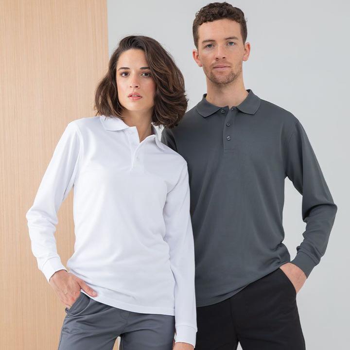 Produktbild Henbury Coolplus PoloHemd Langarm (XXS)