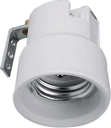 Actual product image Electroplast Porcelain socket E27 with metal bracket