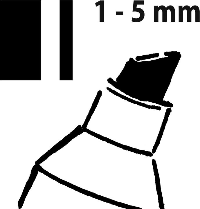 Actual product image Sigel Artverum chalk marker 20 + 50 Set (1-2 + 1-5 mm) (White, 5 mm, 2 x)