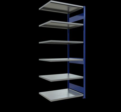 Actual product image Schulte Lagertechnik MULTIplus250 boltless add-on bay system with length bolts
