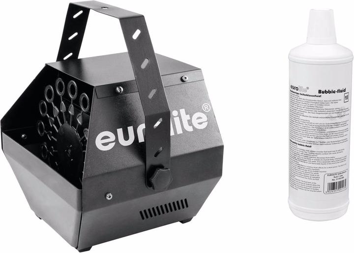 Image du produit Eurolite Set B-100 Machine à bulles de savon noir DMX + liquide pour bulles de savon 1l