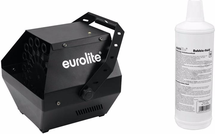 Eurolite Set B-90 Bubble Machine nero + Bubble Fluid 1l