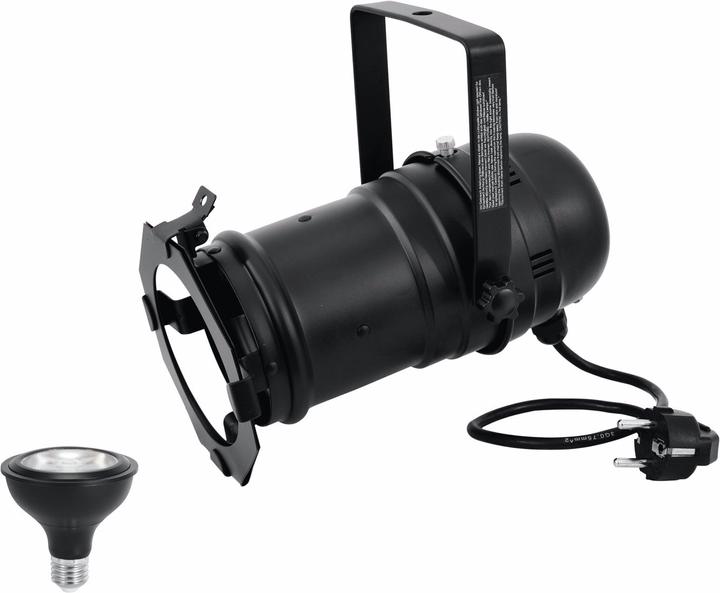Produktbild Eurolite Set PAR-30 Spot sw + PAR-30 230V COB 12W E-27 LED 1800-3000K dim2warm (LED)