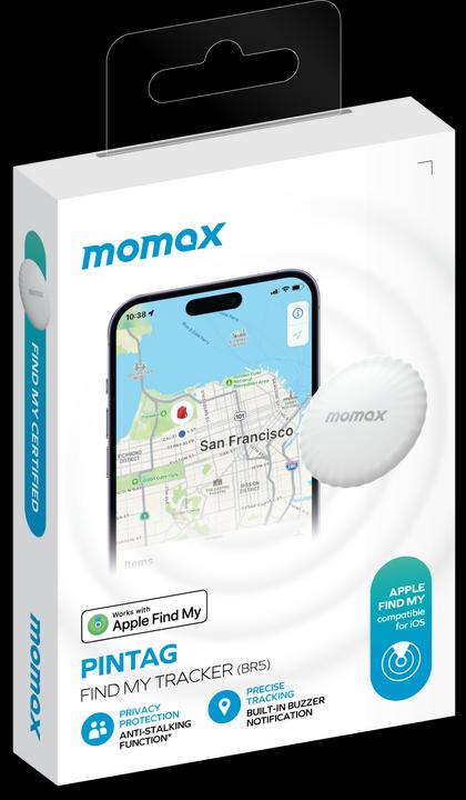 Actual product image Momax PinTag Find My Tracker