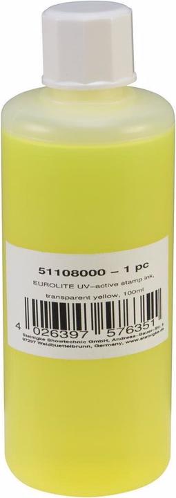 Immagine prodotto Eurolite Inchiostro da stampa UV-attivo, giallo trasparente, 100ml