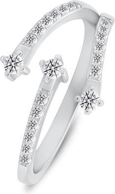 Produktbild Brilio Silver - Silver ring with sparkling zircons RI133W - Circuit: 52 mm (52)