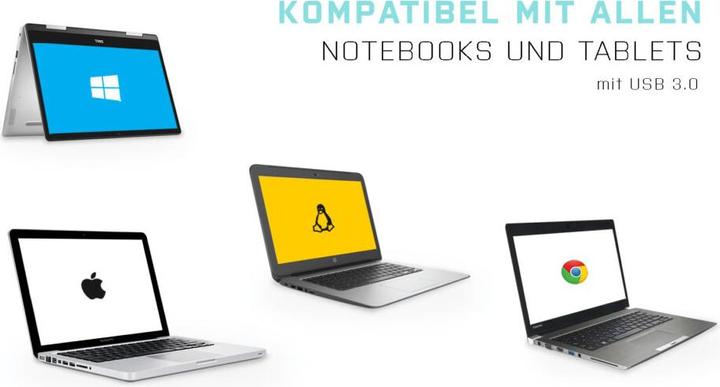 Produktbild i-tec U3METALG3HUB (USB-A, 3 Ports)