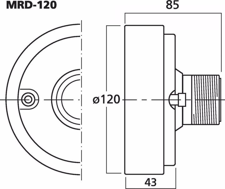 Actual product image Monacor Horn driver 100Wmax