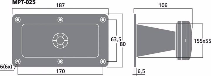 Actual product image Monacor Piezo High Power Generator (1 pcs.)