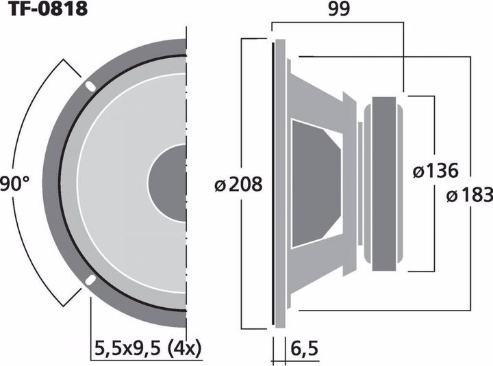 Image du produit Celestion HQ-PA-Toener 8 100W 8Ohm d:208mm (1 pièce)