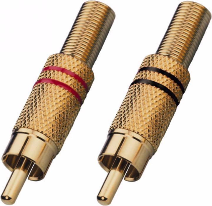Produktbild Monacor Cinch-Stecker Paar, verg.