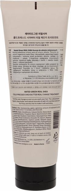 Image du produit Rated Green traitement real shea real change (240 ml)