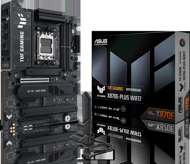 Actual product image ASUS TUF Gaming X870E-Plus WIFI7 (AM5, AMD X870, ATX)