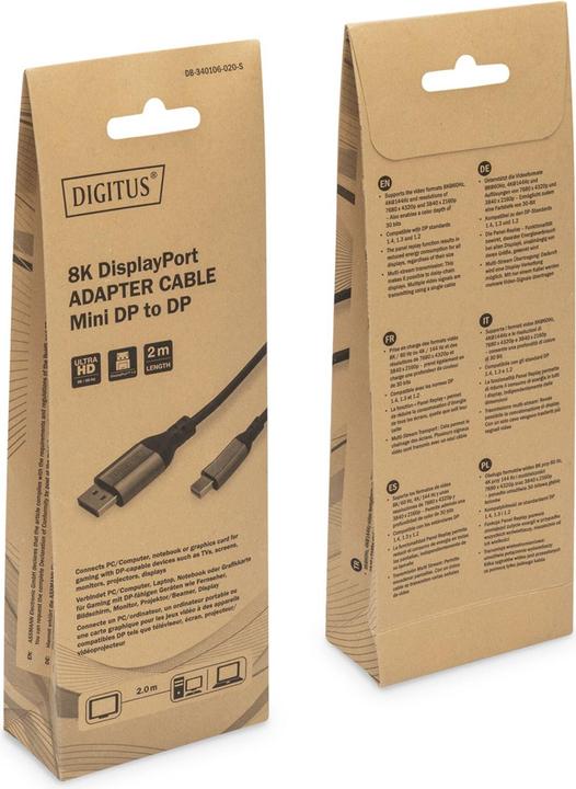 Produktbild Digitus Mini DisplayPort — DisplayPort (2 m, DisplayPort)