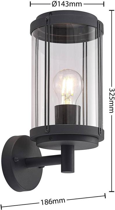 Produktbild Lindby Ojali Aussenwandleuchte, Laterne (E27, IP44)