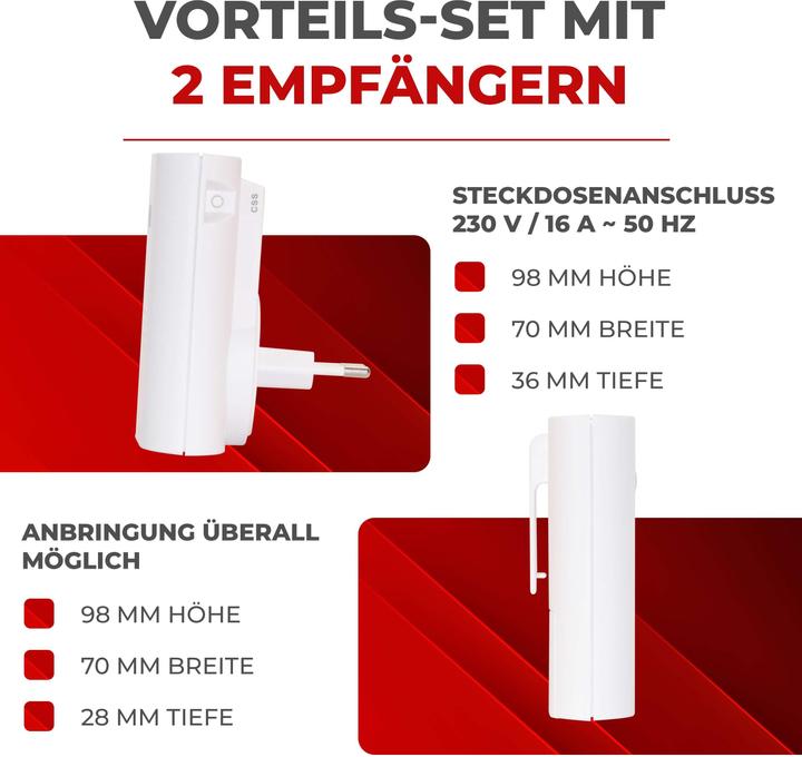 Produktbild Heidemann Funkgong Set HX Twin (Funk)