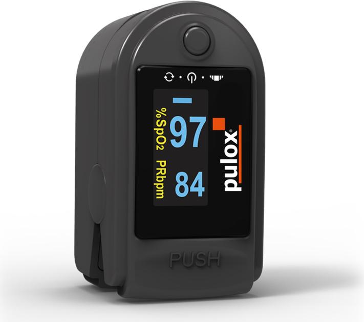 Produktbild Pulox Pulsoximeter PO-200A mit Alarm schwarz