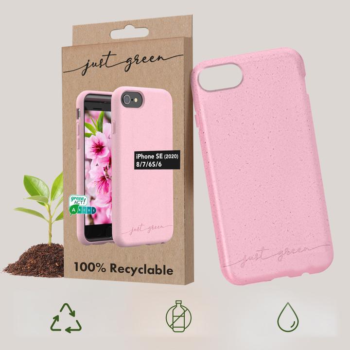 Produktbild Just Green Bio Case (Apple iPhone 6, Apple iPhone 7, Apple iPhone 8, Apple iPhone SE (2nd Gen), Apple iPhone SE (3rd Gen))