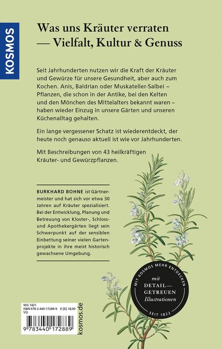 Produktbild Kosmos Kräuterwissen aus alter Zeit (Deutsch, Burkhard Bohne, 2021)