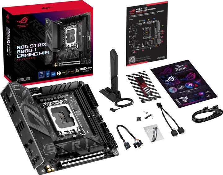 Immagine prodotto ASUS ROG STRIX B860-I GAMING WIFI (LGA 1851, Intel B860, Mini-ITX)