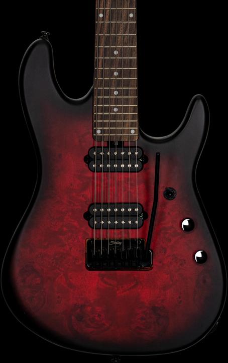Actual product image E-Gitarre, Richardson7, Poplar Burl, Dark Scarlet Burst Satin, Tasche (Electric guitar)